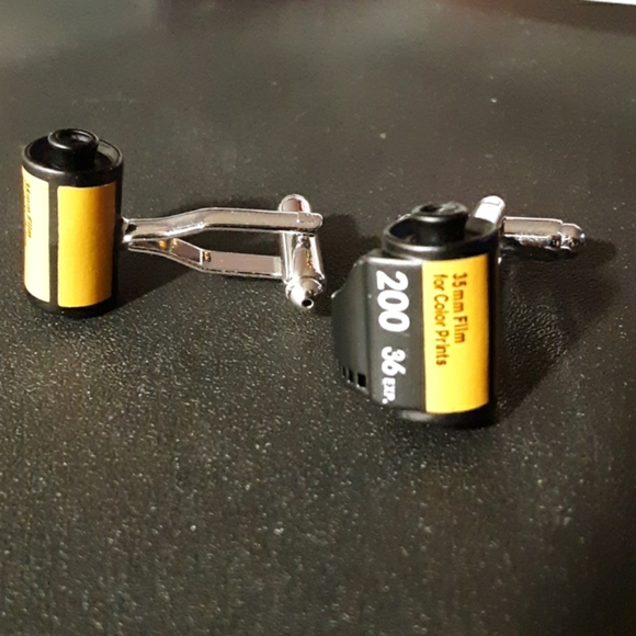 📸 35mm Film Roll Cufflinks 🎞 - Picture 2 of 6
